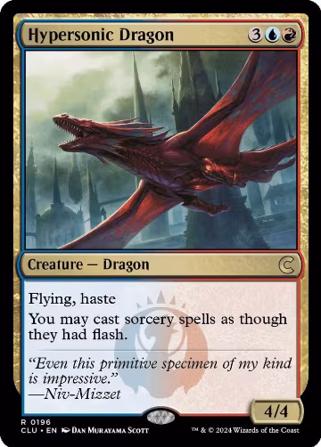 Hypersonic Dragon (196), Ravnica: Clue Edition — Magic card price