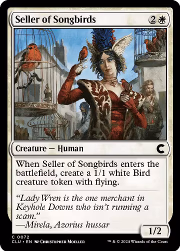 Seller of Songbirds (72), Ravnica: Clue Edition — Magic card price