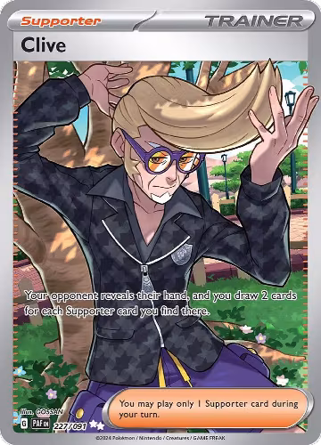 Clive - 227/091 (227/091), Paldean Fates — Pokémon card price