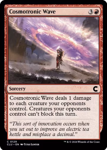 Cosmotronic Wave (129), Ravnica: Clue Edition — Magic card price