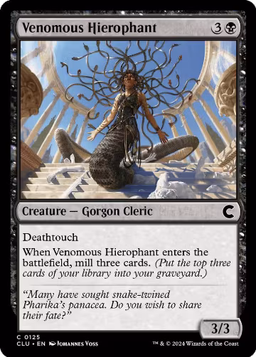 Venomous Hierophant (125), Ravnica: Clue Edition — Magic card price