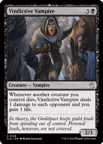Vindictive Vampire (126), Ravnica: Clue Edition — Magic card price