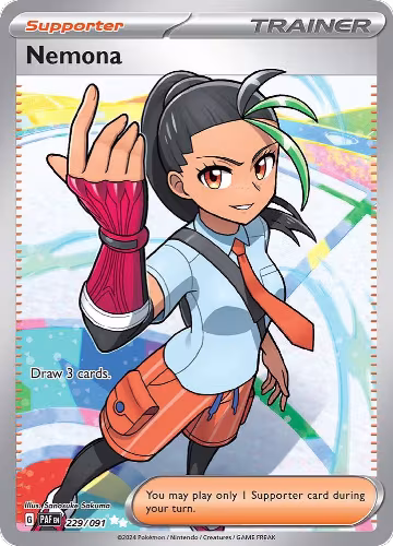 Nemona - 229/091 (229/091), Paldean Fates — Pokémon card price