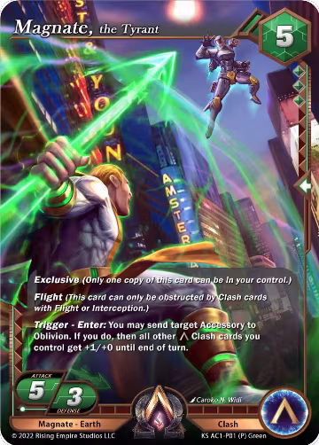 Magnate, the Tyrant (KS AC1-P01), The Awakening (Kickstarter) — Alpha Clash card price