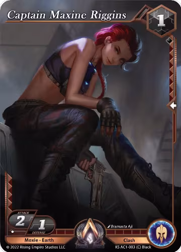 Captain Maxine Riggins (KS AC1-003), The Awakening (Kickstarter) — Alpha Clash card price