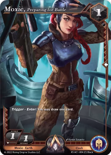 Moxie, Preparing for Battle (KS AC1-004), The Awakening (Kickstarter) — Alpha Clash card price
