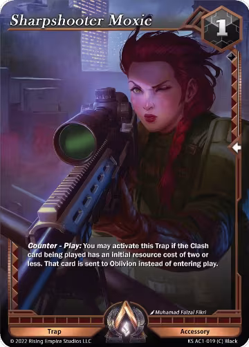 Sharpshooter Moxie (KS AC1-019), The Awakening (Kickstarter) — Alpha Clash card price