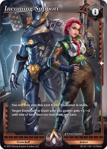 Incoming Support (KS AC1-021), The Awakening (Kickstarter) — Alpha Clash card price