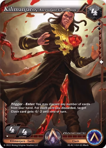 Kilimanjaro, Ascendant Champion (KS AC1-024), The Awakening (Kickstarter) — Alpha Clash card price