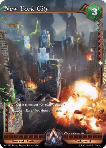 New York City (KS AC1-026), The Awakening (Kickstarter) — Alpha Clash card price