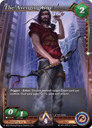 The Avenging Guy (KS AC1-029), The Awakening (Kickstarter) — Alpha Clash card price