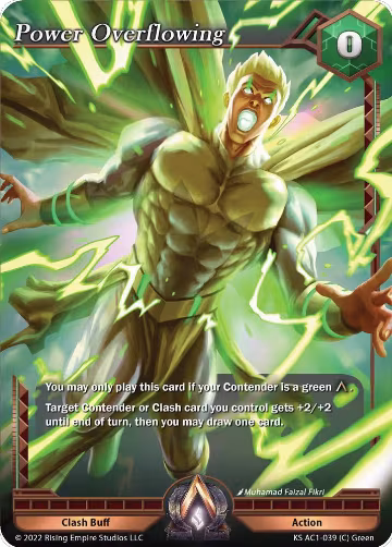 Power Overflowing (KS AC1-039), The Awakening (Kickstarter) — Alpha Clash card price