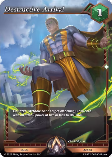 Destructive Arrival (KS AC1-040), The Awakening (Kickstarter) — Alpha Clash card price