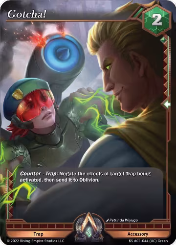 Gotcha! (KS AC1-044), The Awakening (Kickstarter) — Alpha Clash card price