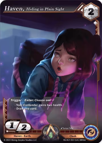 Haven, Hiding in Plain Sight (KS AC1-051), The Awakening (Kickstarter) — Alpha Clash card price