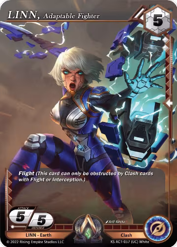 LINN, Adaptable Fighter (KS AC1-057), The Awakening (Kickstarter) — Alpha Clash card price