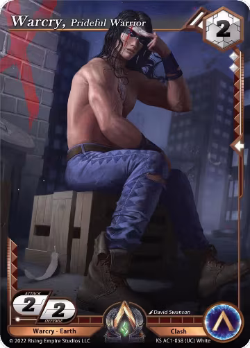 Warcry, Prideful Warrior (KS AC1-058), The Awakening (Kickstarter) — Alpha Clash card price