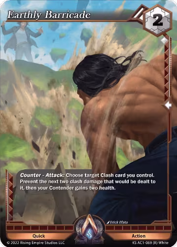 Earthly Barricade (KS AC1-069), The Awakening (Kickstarter) — Alpha Clash card price