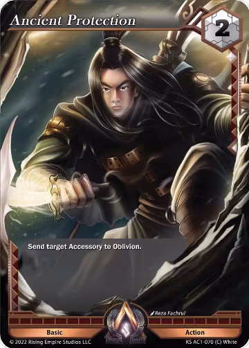 Ancient Protection (KS AC1-070), The Awakening (Kickstarter) — Alpha Clash card price