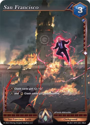 San Francisco (KS AC1-073), The Awakening (Kickstarter) — Alpha Clash card price