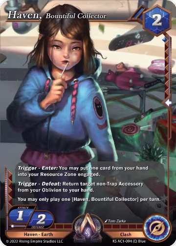 Haven, Bountiful Collector (KS AC1-094), The Awakening (Kickstarter) — Alpha Clash card price