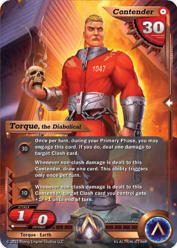 Torque, the Diabolical (KS AC1-096), The Awakening (Kickstarter) — Alpha Clash card price