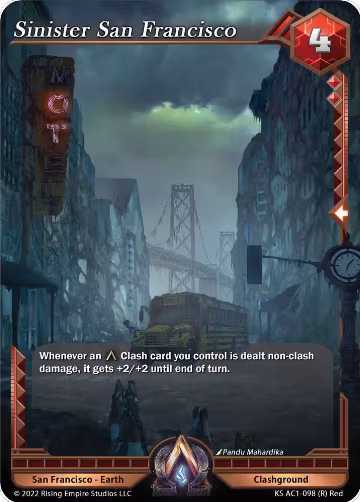 Sinister San Francisco (KS AC1-098), The Awakening (Kickstarter) — Alpha Clash card price