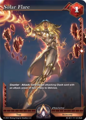 Solar Flare (KS AC1-111), The Awakening (Kickstarter) — Alpha Clash card price