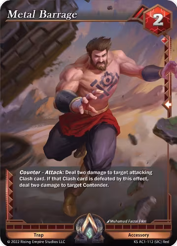 Metal Barrage (KS AC1-112), The Awakening (Kickstarter) — Alpha Clash card price