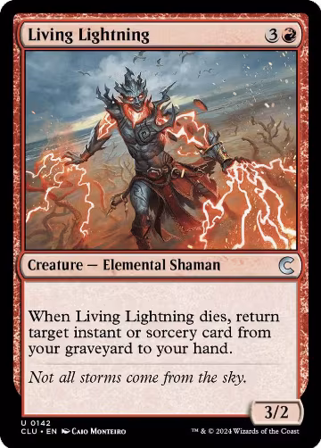 Living Lightning (142), Ravnica: Clue Edition — Magic card price