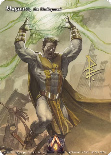 Magnate, the Undisputed (Iconic Art) (KS AC1-002 IA), The Awakening (Kickstarter) — Alpha Clash card price