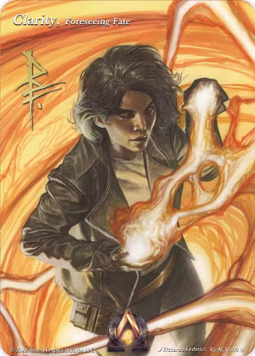 Clarity, Foreseeing Fate (Iconic Art) (KS AC1-003 IA), The Awakening (Kickstarter) — Alpha Clash card price