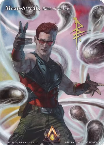 Mean-Streak, Blinke of an Eye (Iconic Art) (KS AC1-004 IA), The Awakening (Kickstarter) — Alpha Clash card price