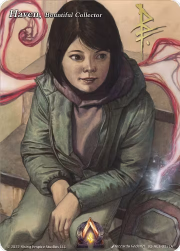 Haven, Bountiful Collector (Iconic Art) (KS AC1-005 IA), The Awakening (Kickstarter) — Alpha Clash card price
