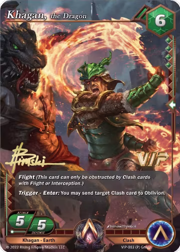 Khagan, the Dragon VIP Promo (VIP-003), The Awakening (Kickstarter) — Alpha Clash card price