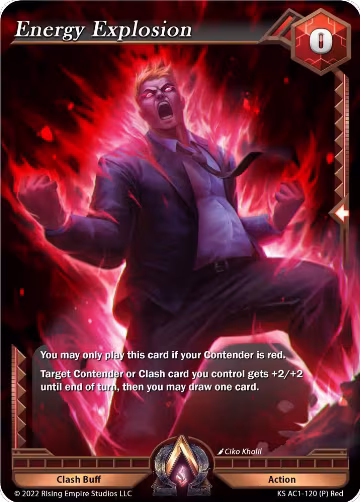 Energy Explosion (Stretch Goal Promo) (KS AC1-120), The Awakening (Kickstarter) — Alpha Clash card price