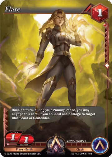 Flare (Stretch Goal Promo) (KS AC1-099), The Awakening (Kickstarter) — Alpha Clash card price