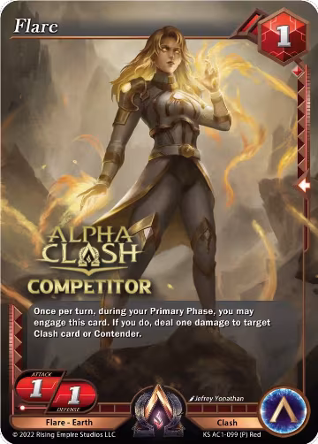 Flare (Competitor Promo) (KS AC1-099), The Awakening (Kickstarter) — Alpha Clash card price