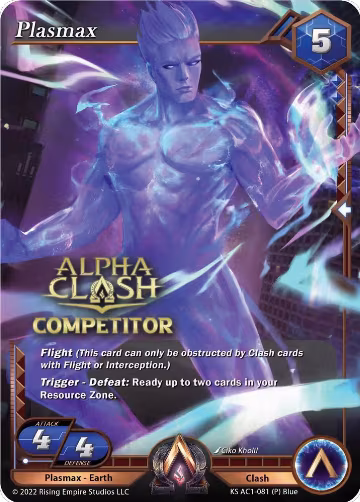 Plasmax (Competitor Promo) (KS AC1-081), The Awakening (Kickstarter) — Alpha Clash card price