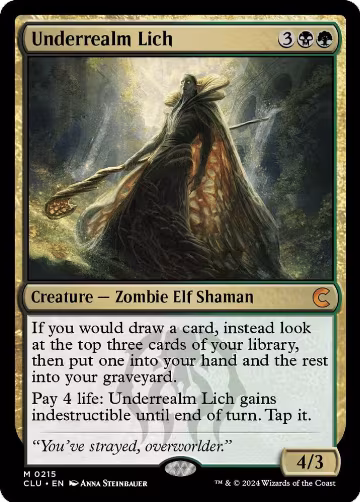 Underrealm Lich (215), Ravnica: Clue Edition — Magic card price