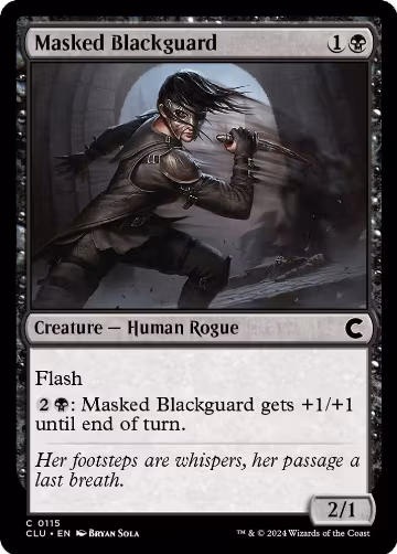 Masked Blackguard (115), Ravnica: Clue Edition — Magic card price