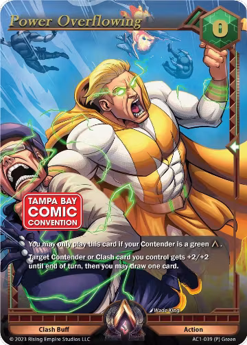 Power Overflowing (Tampa Bay Comic Con Promo) (AC1-039) — card price