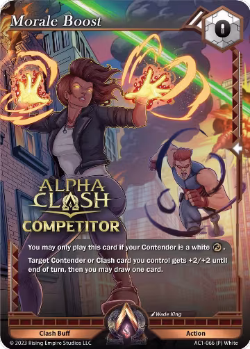 Morale Boost (Competitor) (AC1-066), The Awakening — Alpha Clash card price
