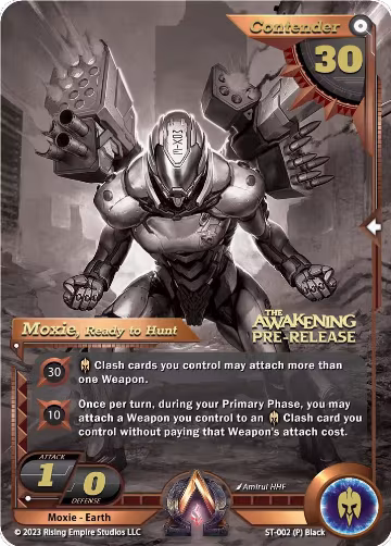 Moxie, Ready to Hunt (Pre-Release) (ST-002), The Awakening — Alpha Clash card price