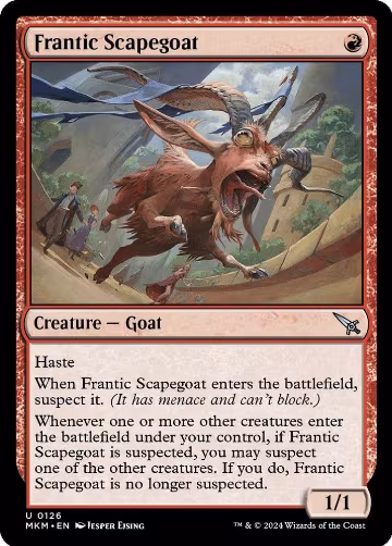 Frantic Scapegoat (126), Murders at Karlov Manor — Magic card price