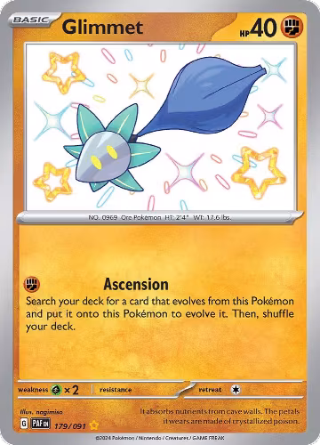 Glimmet (179/091), Paldean Fates — Pokémon card price