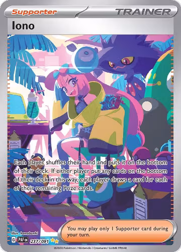 Iono - 237/091 (237/091), Paldean Fates — Pokémon card price