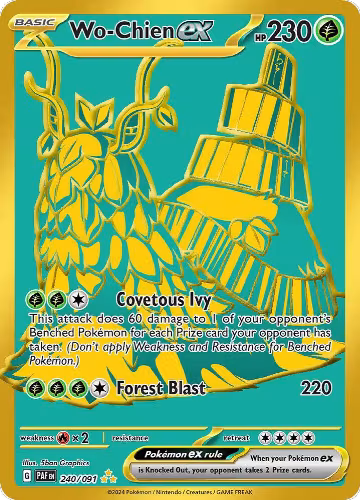 Wo-Chien ex (240/091), Paldean Fates — Pokémon card price