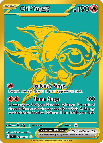 Chi-Yu ex (241/091), Paldean Fates — Pokémon card price