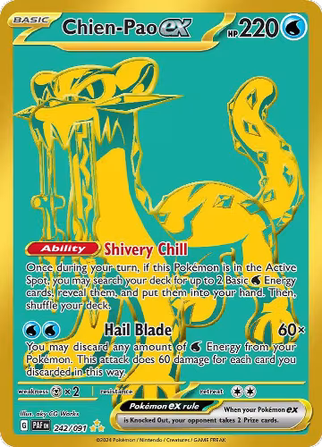 Chien-Pao ex (242/091), Paldean Fates — Pokémon card price
